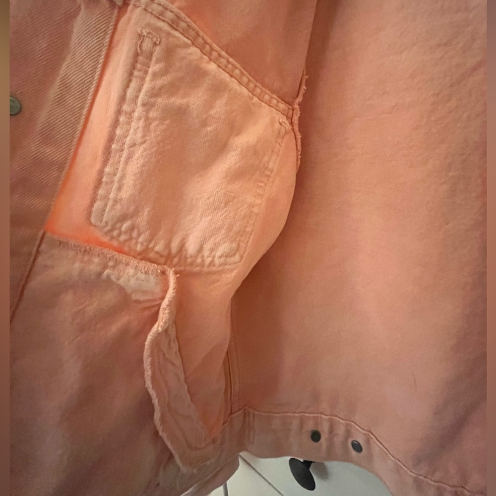 Levi’s original puff sleeve trucker Pink Denim Jacket - Picture 9 of 13